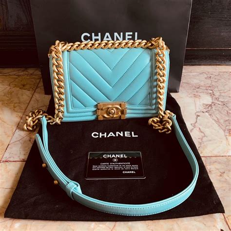 chanel boy tiffany blue|coco Chanel boys bag.